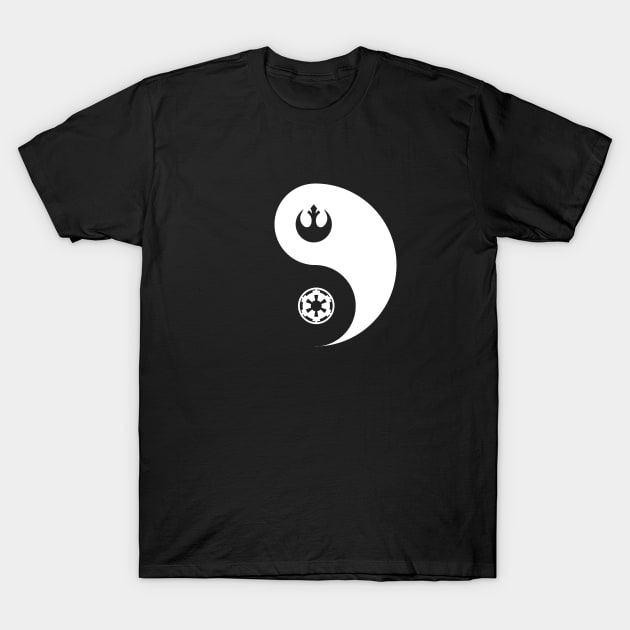 Between the Dark and the Light T-Shirt by ReidDesigns